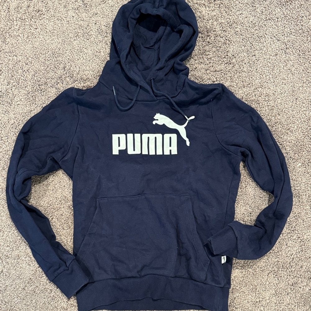 PUMA Men's Dark Blue Hoodie
